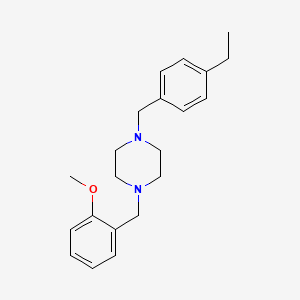 molecular formula C21H28N2O B5793375 1-(4-ethylbenzyl)-4-(2-methoxybenzyl)piperazine 