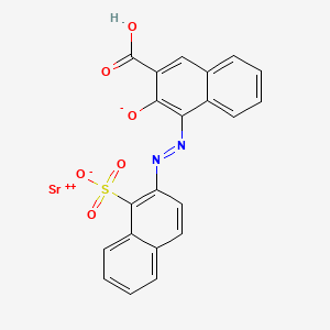 2-Naphthalenecarboxylic acid, 3-hydroxy-4-(2-(1-sulfo-2-naphthalenyl)diazenyl)-, strontium salt (1:1)