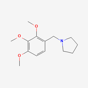 molecular formula C14H21NO3 B5793389 1-(2,3,4-trimethoxybenzyl)pyrrolidine 