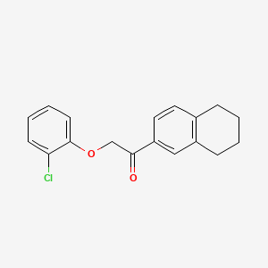 2-(2-chlorophenoxy)-1-(5,6,7,8-tetrahydro-2-naphthalenyl)ethanone