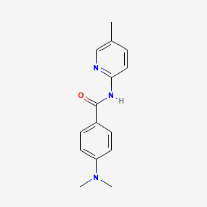 molecular formula C15H17N3O B5793439 4-(dimethylamino)-N-(5-methyl-2-pyridinyl)benzamide 