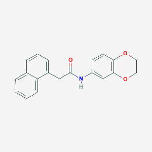 molecular formula C20H17NO3 B5793485 N-(2,3-dihydro-1,4-benzodioxin-6-yl)-2-(1-naphthyl)acetamide CAS No. 5548-68-5