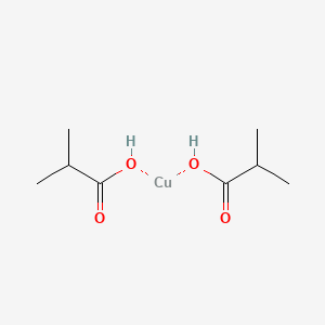 molecular formula C8H16CuO4 B579349 丁酸铜(II) CAS No. 15432-56-1