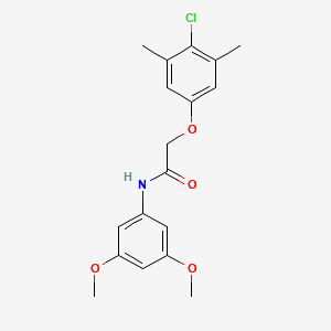 2-(4-chloro-3,5-dimethylphenoxy)-N-(3,5-dimethoxyphenyl)acetamide