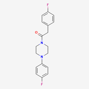 molecular formula C18H18F2N2O B5793508 1-(4-fluorophenyl)-4-[(4-fluorophenyl)acetyl]piperazine 