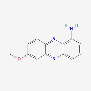 molecular formula C13H11N3O B579352 1-Amino-7-methoxyphenazine CAS No. 18450-05-0
