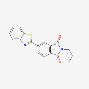 molecular formula C19H16N2O2S B5793522 5-(1,3-benzothiazol-2-yl)-2-isobutyl-1H-isoindole-1,3(2H)-dione 