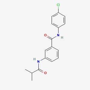 molecular formula C17H17ClN2O2 B5793543 N-(4-chlorophenyl)-3-(isobutyrylamino)benzamide 