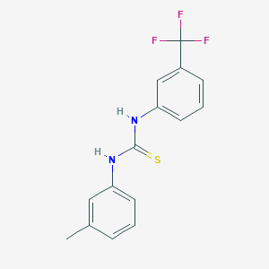 molecular formula C15H13F3N2S B5793557 N-(3-methylphenyl)-N'-[3-(trifluoromethyl)phenyl]thiourea 
