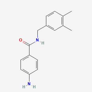 molecular formula C16H18N2O B5793564 4-amino-N-(3,4-dimethylbenzyl)benzamide 