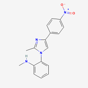 molecular formula C17H16N4O2 B5793570 N-methyl-2-[2-methyl-4-(4-nitrophenyl)-1H-imidazol-1-yl]aniline 