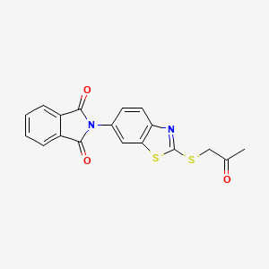 2-{2-[(2-oxopropyl)thio]-1,3-benzothiazol-6-yl}-1H-isoindole-1,3(2H)-dione