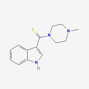 molecular formula C14H17N3S B5793582 3-[(4-methyl-1-piperazinyl)carbonothioyl]-1H-indole 