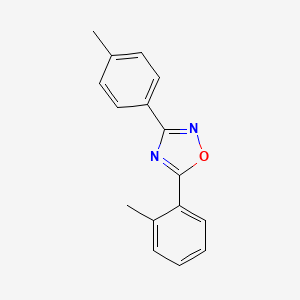 molecular formula C16H14N2O B5793604 5-(2-methylphenyl)-3-(4-methylphenyl)-1,2,4-oxadiazole 