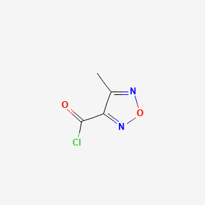 molecular formula C4H3ClN2O2 B579361 4-Methyl-1,2,5-oxadiazole-3-carbonyl chloride CAS No. 15323-68-9