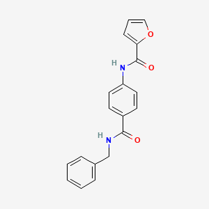 molecular formula C19H16N2O3 B5793612 N-{4-[(benzylamino)carbonyl]phenyl}-2-furamide 