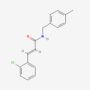 molecular formula C17H16ClNO B5793649 3-(2-chlorophenyl)-N-(4-methylbenzyl)acrylamide 