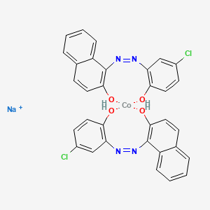 Cobaltate(1-), bis(1-((5-chloro-2-(hydroxy-kappa-O)phenyl)azo-kappa-N1)-2-naphthalenolateo(2-)-kappa-O)-, sodium