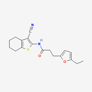 N-(3-cyano-4,5,6,7-tetrahydro-1-benzothien-2-yl)-3-(5-ethyl-2-furyl)propanamide