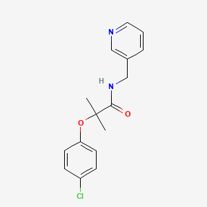 2-(4-chlorophenoxy)-2-methyl-N-(3-pyridinylmethyl)propanamide