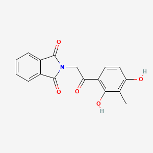molecular formula C17H13NO5 B5793709 2-[2-(2,4-dihydroxy-3-methylphenyl)-2-oxoethyl]-1H-isoindole-1,3(2H)-dione 