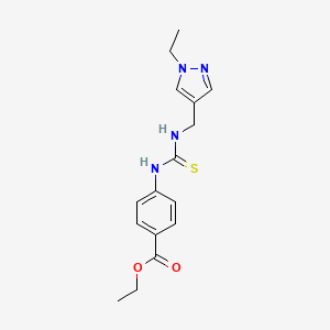 ethyl 4-[({[(1-ethyl-1H-pyrazol-4-yl)methyl]amino}carbonothioyl)amino]benzoate