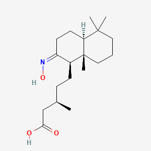 (3R)-5-[(1R,2Z,4aS,8aS)-2-hydroxyimino-5,5,8a-trimethyl-3,4,4a,6,7,8-hexahydro-1H-naphthalen-1-yl]-3-methylpentanoic acid