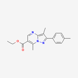 ethyl 3,7-dimethyl-2-(4-methylphenyl)pyrazolo[1,5-a]pyrimidine-6-carboxylate