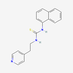 molecular formula C18H17N3S B5793762 N-1-naphthyl-N'-[2-(4-pyridinyl)ethyl]thiourea 