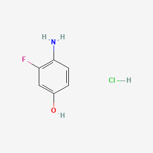 molecular formula C6H7ClFNO B579377 4-氨基-3-氟苯酚盐酸盐 CAS No. 18266-53-0