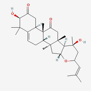 molecular formula C30H44O5 B579380 Anhydro-3-epi-22-deoxoisocucurbitacin D CAS No. 15371-85-4