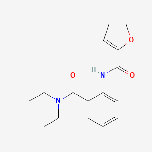molecular formula C16H18N2O3 B5793812 N-{2-[(diethylamino)carbonyl]phenyl}-2-furamide 