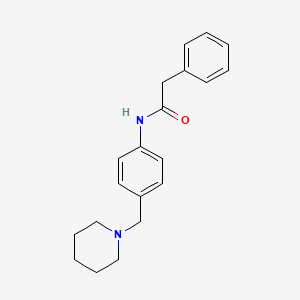 molecular formula C20H24N2O B5793821 2-phenyl-N-[4-(1-piperidinylmethyl)phenyl]acetamide 