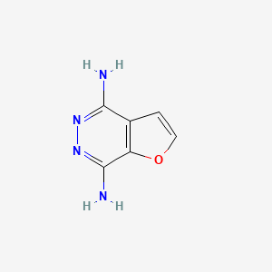molecular formula C6H6N4O B579383 Furo[2,3-d]pyridazine-4,7-diamine CAS No. 18259-49-9