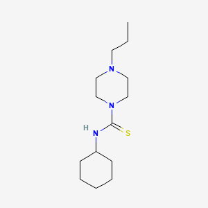 N-cyclohexyl-4-propyl-1-piperazinecarbothioamide