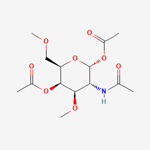 [(2R,3R,4R,5R,6R)-5-acetamido-6-acetyloxy-4-methoxy-2-(methoxymethyl)oxan-3-yl] acetate