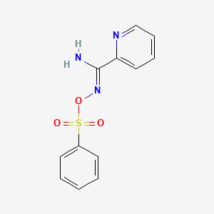 N'-[(phenylsulfonyl)oxy]-2-pyridinecarboximidamide