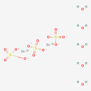 molecular formula H10O17S3Sc2 B579387 Scandium sulfate pentahydrate CAS No. 15292-44-1