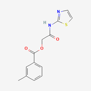 2-oxo-2-(1,3-thiazol-2-ylamino)ethyl 3-methylbenzoate