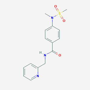 4-[methyl(methylsulfonyl)amino]-N-(2-pyridinylmethyl)benzamide