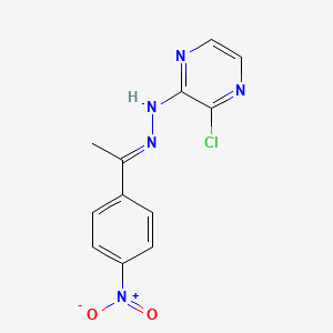 1-(4-nitrophenyl)ethanone (3-chloro-2-pyrazinyl)hydrazone