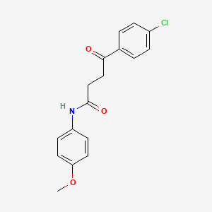 molecular formula C17H16ClNO3 B5793950 4-(4-chlorophenyl)-N-(4-methoxyphenyl)-4-oxobutanamide 