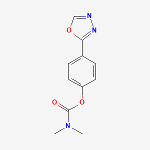 4-(1,3,4-oxadiazol-2-yl)phenyl dimethylcarbamate