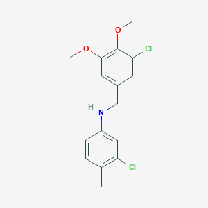 (3-chloro-4,5-dimethoxybenzyl)(3-chloro-4-methylphenyl)amine