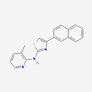 3-methyl-N-[4-(2-naphthyl)-1,3-thiazol-2-yl]-2-pyridinamine