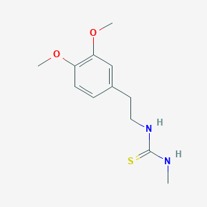 molecular formula C12H18N2O2S B5794045 N-[2-(3,4-dimethoxyphenyl)ethyl]-N'-methylthiourea 