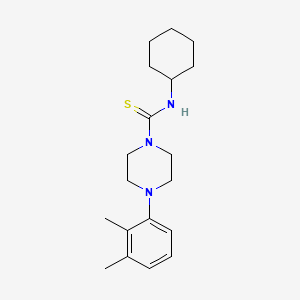molecular formula C19H29N3S B5794047 N-cyclohexyl-4-(2,3-dimethylphenyl)-1-piperazinecarbothioamide 