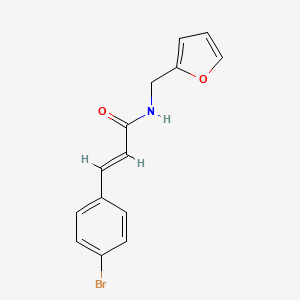 molecular formula C14H12BrNO2 B5794053 3-(4-bromophenyl)-N-(2-furylmethyl)acrylamide 