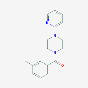 molecular formula C17H19N3O B5794072 1-(3-methylbenzoyl)-4-(2-pyridinyl)piperazine 