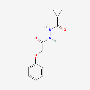 molecular formula C12H14N2O3 B5794101 N'-(2-phenoxyacetyl)cyclopropanecarbohydrazide 